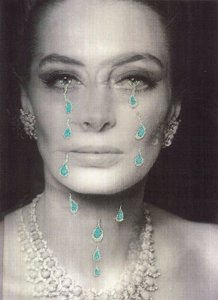 Francesco Vezzoli Le Collier De Larmes (Ritratto di Capucine in Nero) 2003