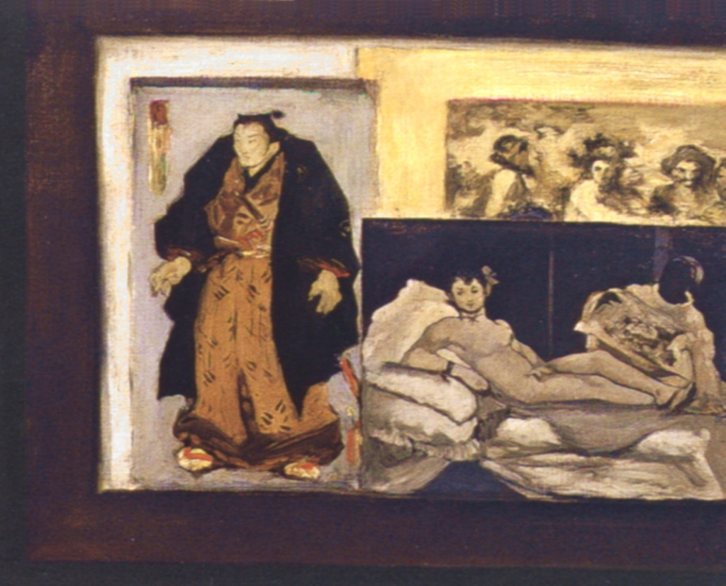 Edouard Manet (1832 – 1883), Ritratto di Emile Zola (1868), particolare
